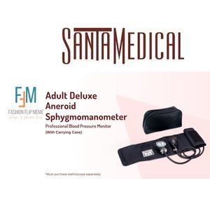New! Santa Medical Adult Aneroid Blood Pressure Cuff Sphygmomanometer